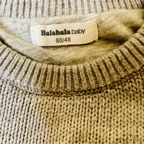 Balabala Baby Grey Bear Sweater,12-18M, MSRP $54 - Picture 5 of 6